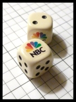 Dice : Dice - My Designs - Logo Media NBC 6 Pair - Aug 2012